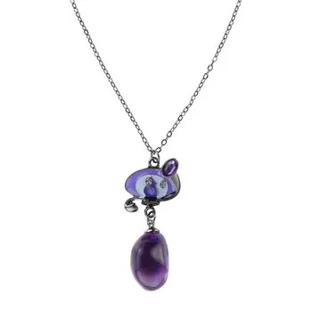 Оригинальное ожерелье Pokemon Center SHINKA NO ISHI Rumpler Dark Stone Chandelure &