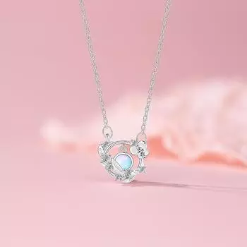 Оригинальное женское ожерелье Symphony Butterfly с легкой роскошной цепочкой из нержавеющей стали с подвеской в виде планеты из циркония