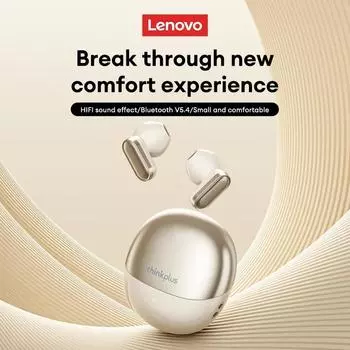 Оригинальные беспроводные наушники Lenovo LP19 Pro TWS Bluetooth 5.4, спортивная гарнитура с двумя режимами, игровые наушники Hd Music чёрный