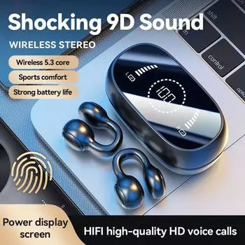 Оригинальные беспроводные наушники M47 Bluetooth-гарнитура с функцией зарядки, спортивные наушники с костной проводимостью и микрофоном бесплатно чёрный