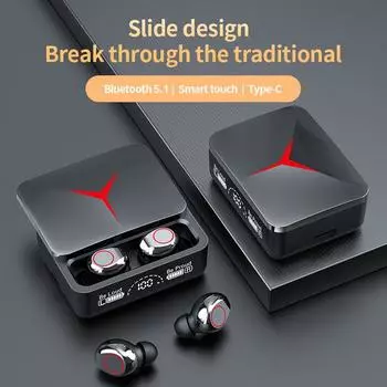 Оригинальные беспроводные наушники TWS M90, игровые наушники, Bluetooth, спортивные наушники, музыкальные гарнитуры для iPhone, Xiaomi, бесплатная доставка чёрный