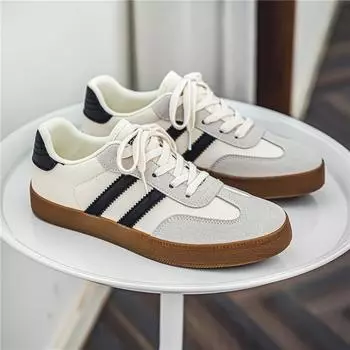 Оригинальные брендовые мужские кроссовки Trend Versatile Casual Shoes Дышащая парусиновая обувь для мужчин Теннисные тренировочные туфли Zapatillas Hombre 39 бежевый