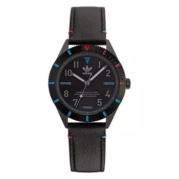 [Оригинальные часы Adidas] Часы EDITIONTHREE AOFH22506 Черные [Товар]