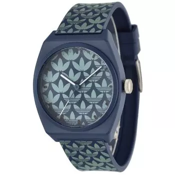 Оригинальные часы PROJECT TWO GRFX Project Two Graphic Blue Dial Resin Windshield Quartz 5 ATM Waterproof 36MM China Watch AOST23053 [Adidas Swatch] синий