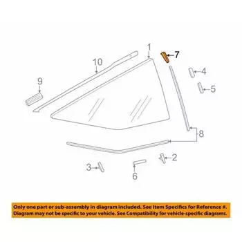 Оригинальные детали HONDA Rubber C Windshield Dam CR-Z Номер детали 73528-SZT-G01