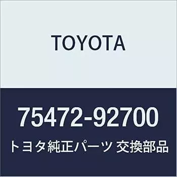 Оригинальные детали TOYOTA Задняя табличка № 6 Dyna/Toyoace Dyna/Toyoace QUICK Номер продукта 75472-92700