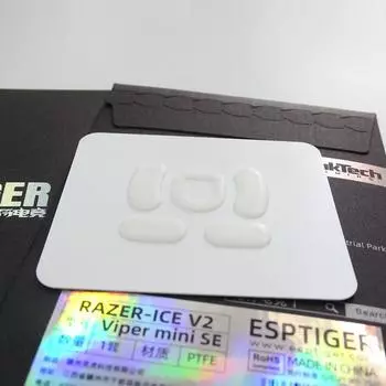 Оригинальные коньки для мыши Esptiger Esports Tiger Ice V2 для Razer Viper Mini Se Signature Edition Minise Mice Feet Glides Sticker