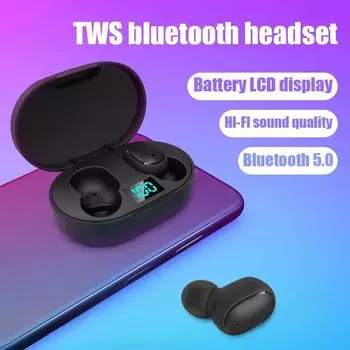Оригинальные наушники E6S Air Pro TWS Fone Bluetooth, беспроводные наушники, игровая гарнитура для Xiaomi Android, наушники Lenovo чёрный