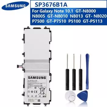 Оригинальный аккумулятор для планшета SP3676B1A для SAMSUNG Galaxy Note 10,1 N8000 GT-N8000 P7500 P5100 P5110 N801 7000 мАч