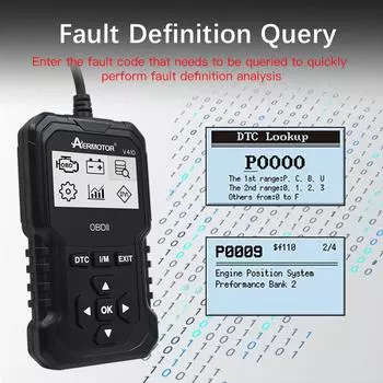 Оригинальный автомобильный полный OBD2 диагностический инструмент V410, профессиональный автомобильный сканер кодов, инструмент для чтения и записи неисправностей двигателя