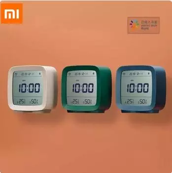 Оригинальный Bluetooth-будильник Xiaomi Cleargrass Qingping, ЖК-экран, температура и влажность, ночник, умное управление с помощью приложения Mijia