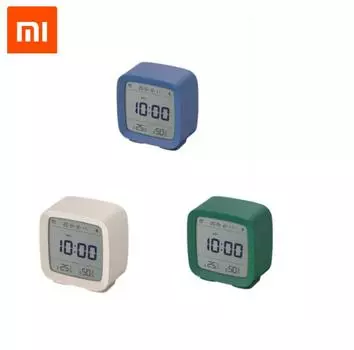Оригинальный Bluetooth-будильник Xiaomi Cleargrass, qingping, температура, влажность, ЖК-экран, ночник, умное управление с помощью приложения Mijia