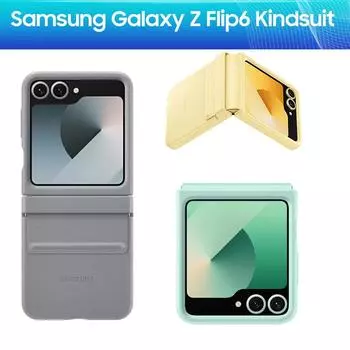 Оригинальный чехол для телефона Samsung Galaxy Z Flip6 Z Flip 6 Kindsuit из натуральной кожи чёрный