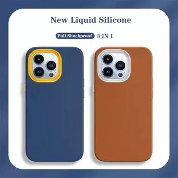 Оригинальный противоударный защитный чехол 3 в 1 из жидкого силикона для Iphone 12 13 Mini 11 Pro Xs Max X Xr Se3 7 8 6s Plus Se2, мягкий бампер For SE 2020-SE 2022 розы красного