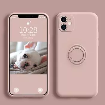Оригинальный силиконовый чехол-держатель с магнитным кольцом для Iphone 14 11 12 13 Pro Max Xs Max Xr Xs X 14, мягкая автомобильная подставка, чехол с кронштейном на палец For iPhone XR
