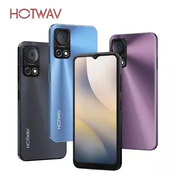 Оригинальный смартфон HOTWAV Note 13 Android 13 6,6 HD+ 90 Гц Частота обновления 16 ГБ(8+8)+256 ГБ 50 МП камера 5160 мАч мобильный телефон чёрный