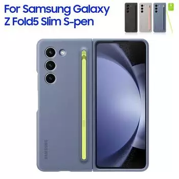 Оригинальный тонкий чехол S-pen для Samsung Galaxy Z Fold5 Z Fold5, силиконовый чехол, защитный чехол белый