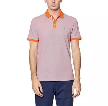 Original Penguin Birdseye Pique Jacquard Tip Placket поло с короткими рукавами S