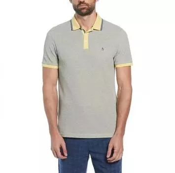 Original Penguin Birdseye Pique Jacquard Tip Placket поло с короткими рукавами XL