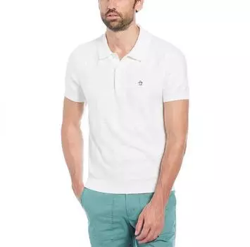 Original Penguin Cash Like 3 Button Jacquard поло с короткими рукавами XL