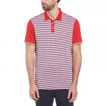 Original Penguin Jacquard Front Int поло с короткими рукавами S