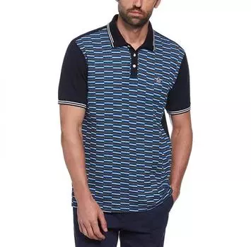 Original Penguin Jacquard Front Int поло с короткими рукавами L