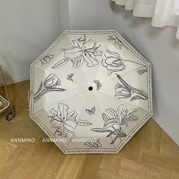 Оригинальный парковый зонт для посадки, автоматический, от солнца и дождя, двойного назначения, женский, черный, самоклеящийся чехол с 30% защитой от солнца, зонт