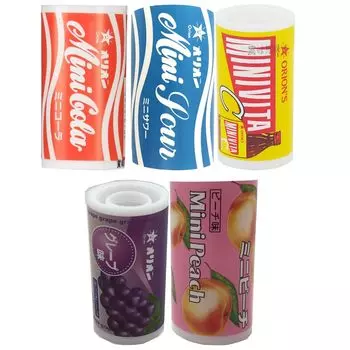 Orion Mini Series Ramune Set Mini Vita Mini 5-Variety (10 each) (Cola, Sour, C, Grape, Peach)