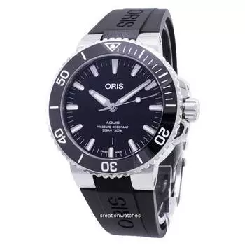 Oris Aquis Date 01-733-7730-4134-07-4-24-64EB Автоматические мужские часы 300M чёрный