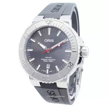 Oris Aquis Date 01-733-7730-4153-07-4-24-63EB Автоматические мужские часы 300M серый