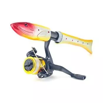 Orrudo Fishing Gear Fish Chinu Spinning Set с 3 рыбками в форме красной головки, желтое золото qb300093c01n0 Удилище, Удилище, Катушка, Нет. Тема, ``Gyorurudo
