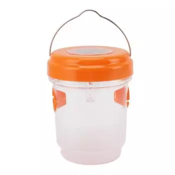 Оса Catcher LED солнечные водонепроницаемые ловушки для шершней оса плодовая мушка сад терраса фермерское хозяйство оранжевый