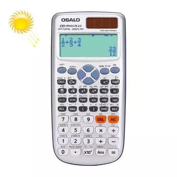 OSALO OS-991ES PLUS 10 + 2-значный многофункциональный студенческий научный калькулятор Калькулятор двойной мощности солнечной энергии