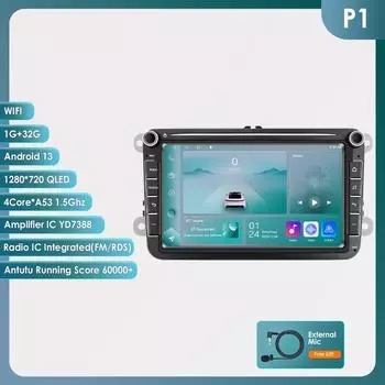 OSSURET 8 7862 AI 2din Android Автомобильный Мультимедийный Плеер для Mercedes Benz C-Class W203 W209 C180 W219 2004 - 2011 GPS Carplay Auto Интеллектуальный 4G RDS P1 4Core 1G 32G
