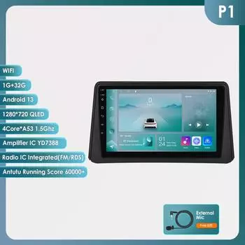 Ossuret Android Car Radio for Opel Vauxhall Mokka 2012-2016 Car Stereo Audio Multimedia Screen Carplay Video Player GPS 2 Din Intelligent Headunit P1 4Core 1G 32G