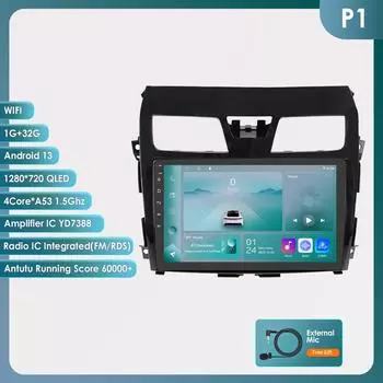 Ossuret Intelligent 10.1 Android 14 Wireless Carplay for Nissan ALTIMA TEANA 3 2013 - 2018 2din Car Multimedia Player GPS Navi Stereo RDS BT DSP 4G P1 4Core 1G 32G