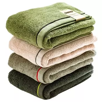 OSTD plus Bath Towel Set of 4 mocomoco MIX 60 x 120 cm Stylish Good Design Award Dull Color 4 Colors MIX Khaki Pink Greige Charcoal Approx.