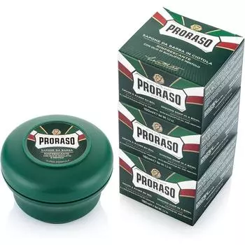 Освежающее мыло для бритья Proraso Мыло для бритья Эвкалиптовый зеленый, 3 шт., 150 мл