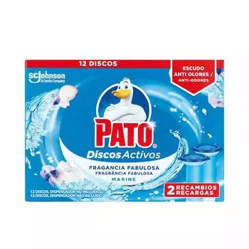 Освежитель воздуха для туалета Pato Discos Activos Marine Замена 2 шт. Дезинфицирующее средство