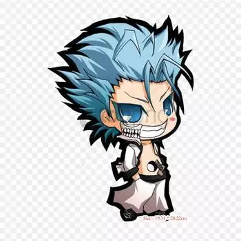 Отбеливатель Чиби Grimmjow Grimmjow Jaegerjaquez Ulquiorra Cifer Аниме Лрон на нашивки для сумки для одежды Футболка Теплопередающие наклейки Полосы Аппликации