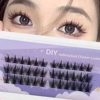 Отдельные ресницы 36 кластеров, мягкая лента, сегментированные накладные пучки ресниц, сделай сам, отдельные кластеры, наращивание ресниц MIX