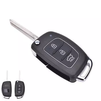 Откидной корпус ключа, подходящий для Hyundai Ix45 Santa Fe, чехол для дистанционного ключа, брелок с 3 кнопками