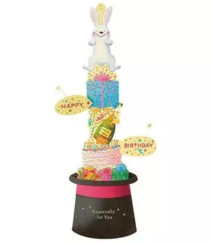 Открытка на день рождения Sanrio Pop Up Jumping Rabbit L61
