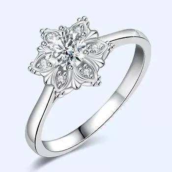 Открытое кольцо с бриллиантом Mosang adjust