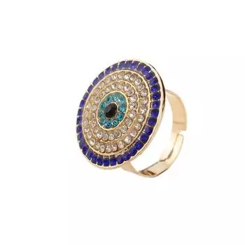 Открытое кольцо Temperament Devil s Eye с бриллиантами A
