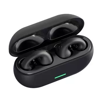 Открытые наушники-клипсы Bluetooth с костной проводимостью, беспроводные наушники-вкладыши, 3D Surround Stereo Bass, спортивная гарнитура с микрофоном белый
