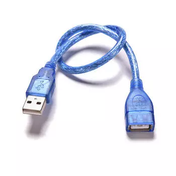 Отличный короткий удлинительный кабель USB 2.0 типа A от женщины к мужчине 23cm синий