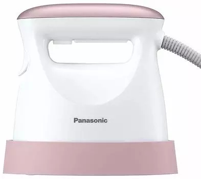 Отпариватель для одежды Panasonic Паровой утюг Подъем пара за 24 секунды 7 видов дезодорирования Легкий 650 г Бледно-розовый 360° NI-FS550-PP