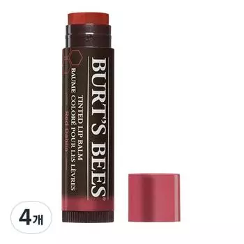 Оттеночный бальзам для губ Burt s Bees, Магнолия, 4,25 г, 4 шт.