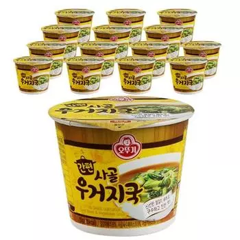 Ottogi Easy Beef Bone Beef Soup Cup, 10g, 15 pieces, Korean convenience food